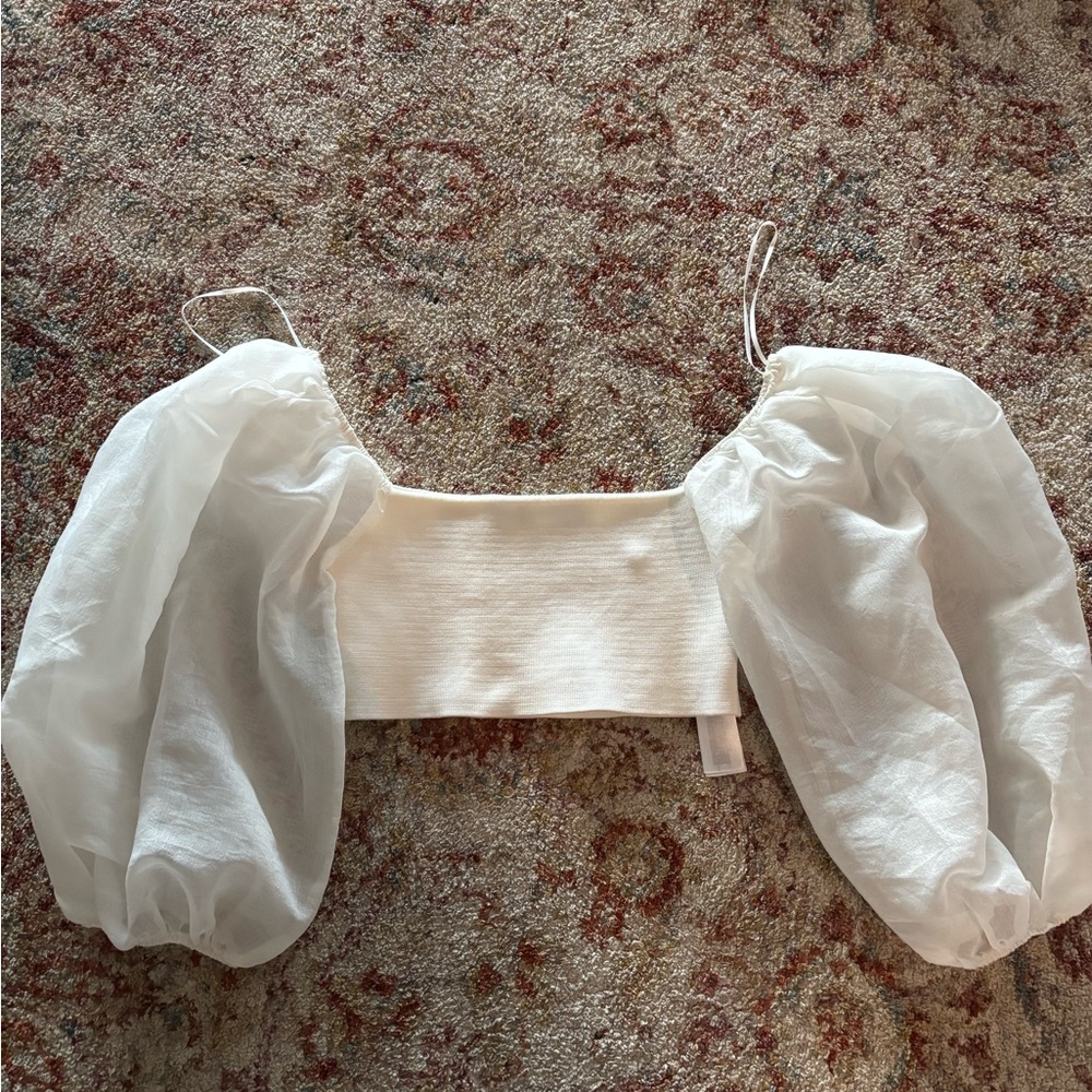 Cropped Zara White Top